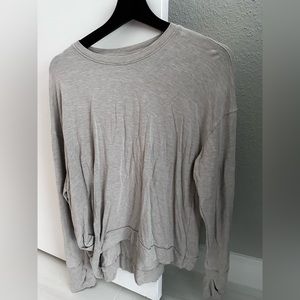 All in Motion Black Mock Knot Thumb Hole Pullover Long Sleeve Shirt